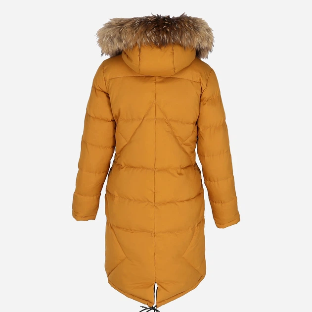 Kurtka parka damska zimowa PERSO BLH919079F XL Żółta (5905080208658) - obraz 7