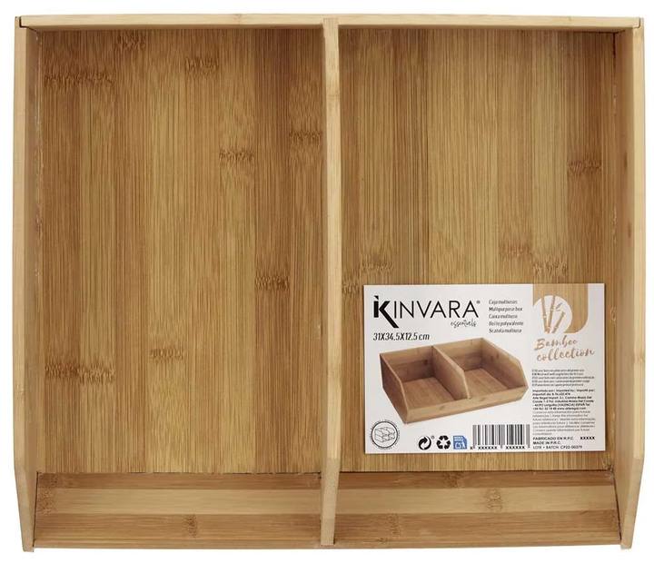 Органайзер Kinvara бамбуковий 31 x 34.5 x 13 см (8430852626189) - зображення 3