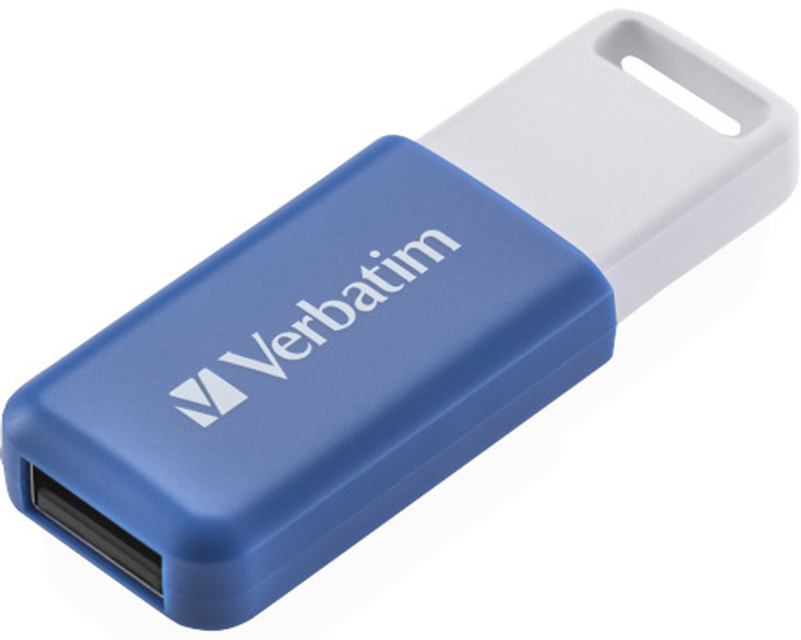 Флеш пам'ять USB Verbatim DataBar 64GB USB 2.0 Blue (49455) - зображення 3