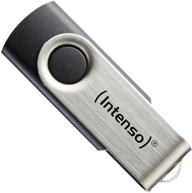 Pendrive Intenso Basic Line 8GB USB 2.0 Black-Silver (3503460) - obraz 1