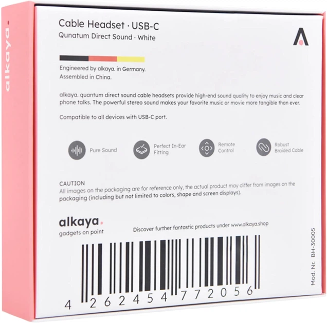Навушники alkaya Quantum Direct Sound White (BH-30005) - зображення 5
