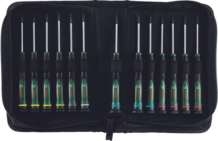 Набор высокоточных отверток Bosch 13 шт 1600A02Z9N - изображение 2