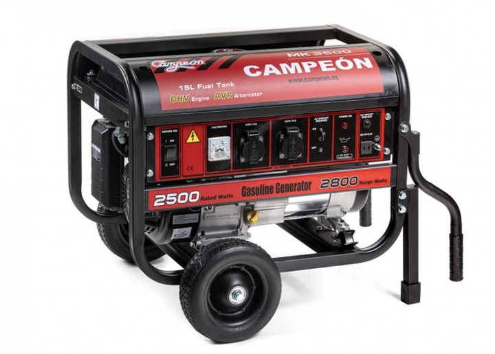 Генератор бензиновий CAMPEON MK 3600-S 2.8 kW 230 V, однофазний, ручний стартер. - Фото 1 Генератор бензиновий CAMPEON MK 3600-S 2.8 kW 230 V, однофазний, ручний стартер. - зображення 1