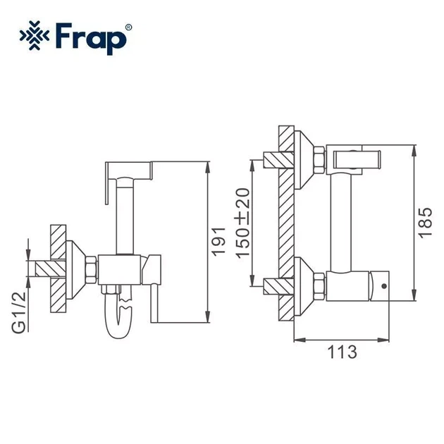Гігієнічний душ Frap F7503, хром F7503 - изображение 6