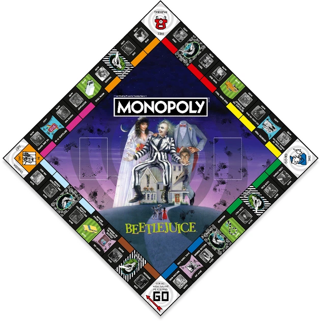 Настільна гра Winning Moves Monopoly UK: Beetlejuice WM03321-EN1-6 (5036905050678) - зображення 4