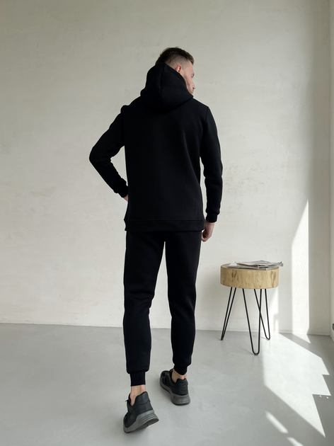 Спортивный костюм зимний на флисе мужской Merlini Франс 100001001 4XL-5XL Черный (100001001_4) - изображение 2