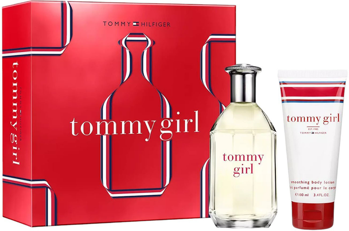 Zestaw damski Tommy Hilfiger Tommy Girl Woda toaletowa 100 ml + Lotion do ciała 100 ml (7640496671662) - obraz 1