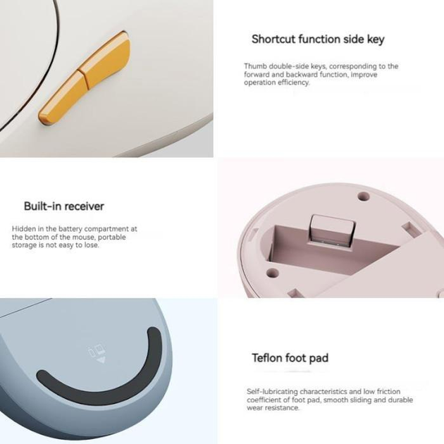 Беспроводная мышь Xiaomi Mi Wireless Bluetooth Dual Mode Mouse Silent Edition Blue (BHR8914GL) - изображение 8