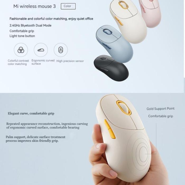 Беспроводная мышь Xiaomi Mi Wireless Bluetooth Dual Mode Mouse Silent Edition Pink (BHR8911GL) - изображение 7