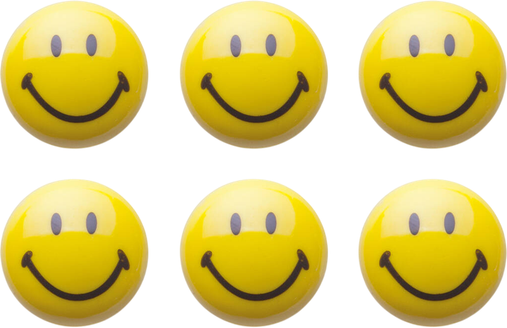 Magnesy Zeller Smiley 3 cm 6 szt (4003368112046) - obraz 1