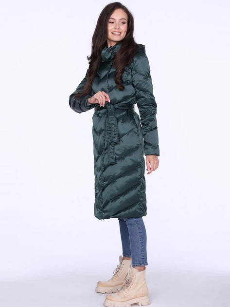 Kurtka puchowa damska zimowa PERSO BLH220044FX XL Zielona (5905080201710) - obraz 3