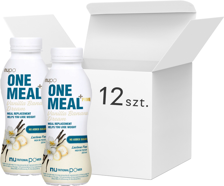 Shake Nupo One Meal+Prime Vanilla Banana Dream 12 x 330 ml (5715667290002) - obraz 1