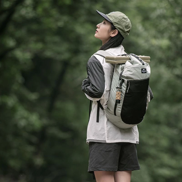 Рюкзак туристичний Naturehike NH20BB206, 20 л, графіт в клітинку - изображение 3
