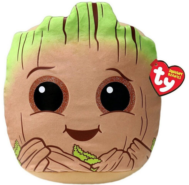 М'яка іграшка TY Squishy Beanies Marvel Groot 30 см (39349) (0008421393497) - зображення 1