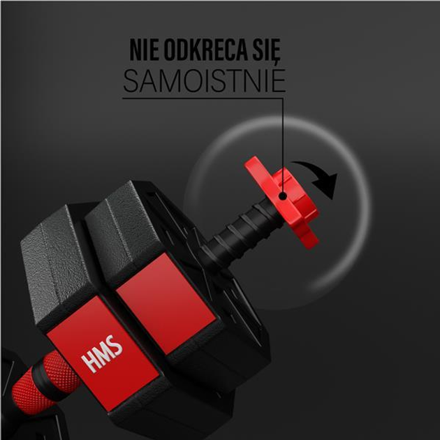 Штанга-гантелі HMS композит 15 кг SGC15 (5907695593853) - зображення 10