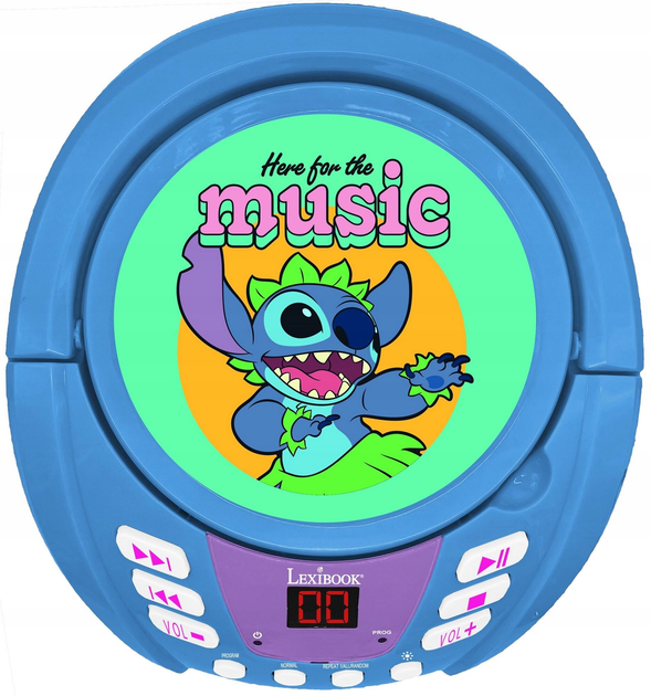 Портативне радіо Lexibook Disney Stitch RCD109D (3380743105277) - зображення 2