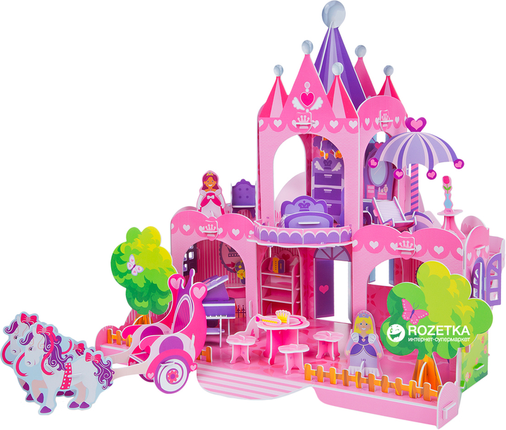 3D Пазл Melissa & Doug Розовый замок 100 элементов (MD9462) – фото ...