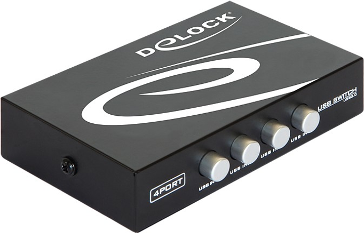 USB Hub Delock Switch 4 x USB 2.0 (4043619876341) - obraz 1