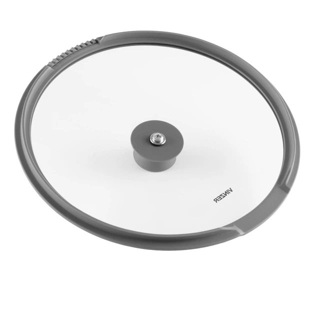 Кришка скляна з силіконом обідком Vinzer 26 см (50251) - зображення 3