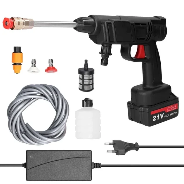 Мийка високого тиску акумуляторна Cleaning Gun 8559 1000W для автомобіля - зображення 3