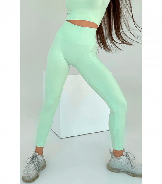 Спортивные однотонный леггинсы GIULIA - Giulia - LEGGINGS ENERGY - L/XL - Green Ash - Фото 1 Спортивные однотонный леггинсы GIULIA - Giulia - LEGGINGS ENERGY - L/XL - Green Ash - изображение 1