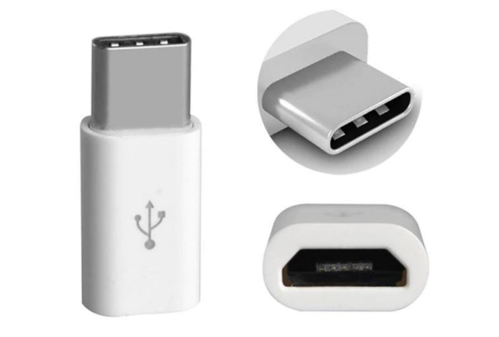 Перехідник адаптер Micro USB - Type-C White - Фото 2 Перехідник адаптер Micro USB - Type-C White - зображення 2