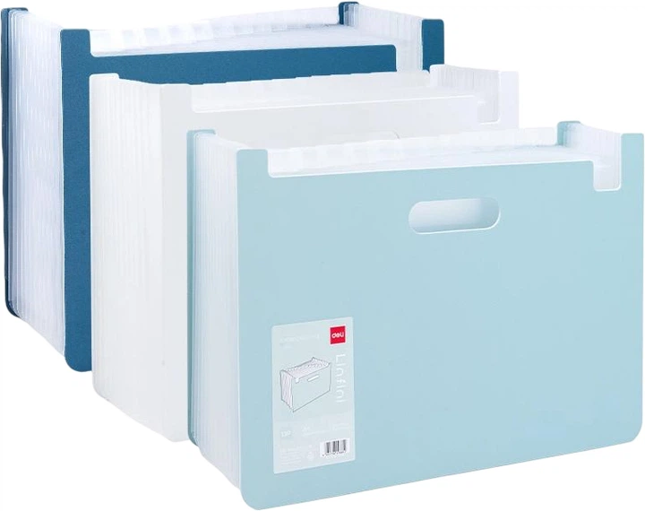 Папка-портфель Deli EF604 13 отделов А4 Linfini (6941798498812) - Фото 1 Папка-портфель Deli EF604 13 отделов А4 Linfini (6941798498812) - изображение 1