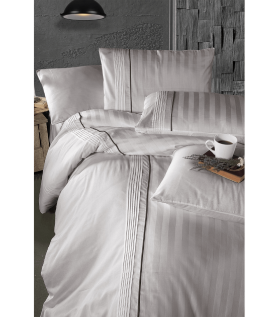 Комплект постельного белья Deluxe Satin First Choice - First Choice - DLX-223 MODALİFE SAND - Евро - Светло-коричневый - изображение 2