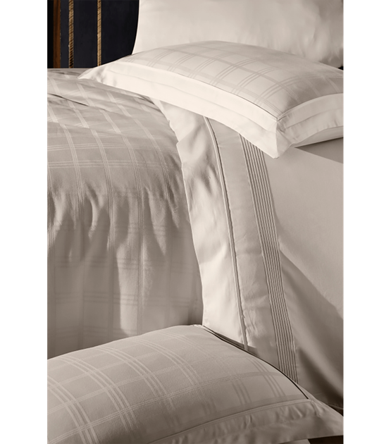 Комплект постельного белья Deluxe Satin First Choice - First Choice - DLX-741 Royce Beige - Евро - Бежевый - изображение 2