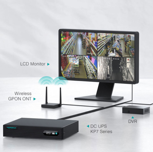 Джерело безперебійного живлення для роутерів Marsriva KP7 DC UPS 10xDC+PoE OUT 9V/12V 100W 24000mAh 76.8Wh LiFePo4 Black (KP7_MARSRIVA) - зображення 6