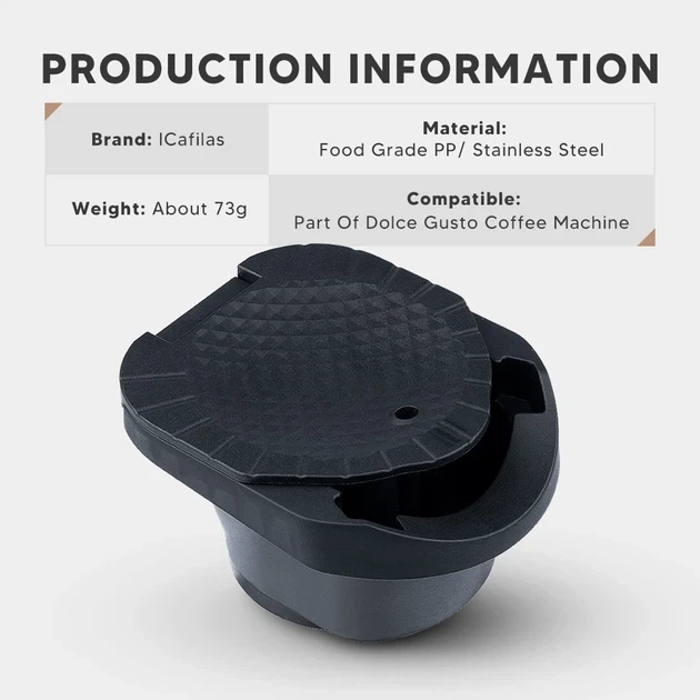 Адаптер капсул Nespresso для кавоварки Krups та Delonghi Nescafe Dolce Gusto Piccolo XS, Genio S, EDG, KP70, i Cafilas - зображення 2