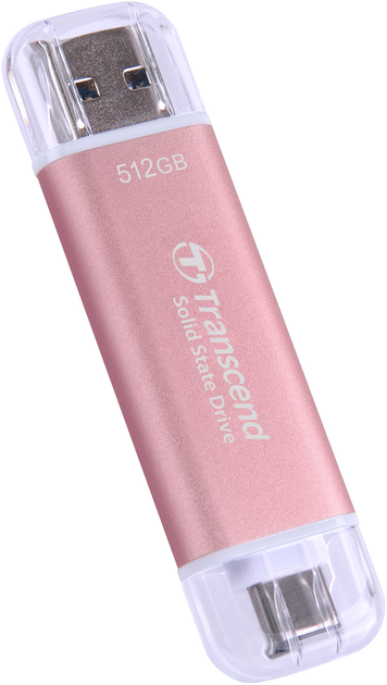 SSD диск Transcend ESD310P 512GB USB Type-A/USB Type-C 3D NAND (TS512GESD310P) External - зображення 2