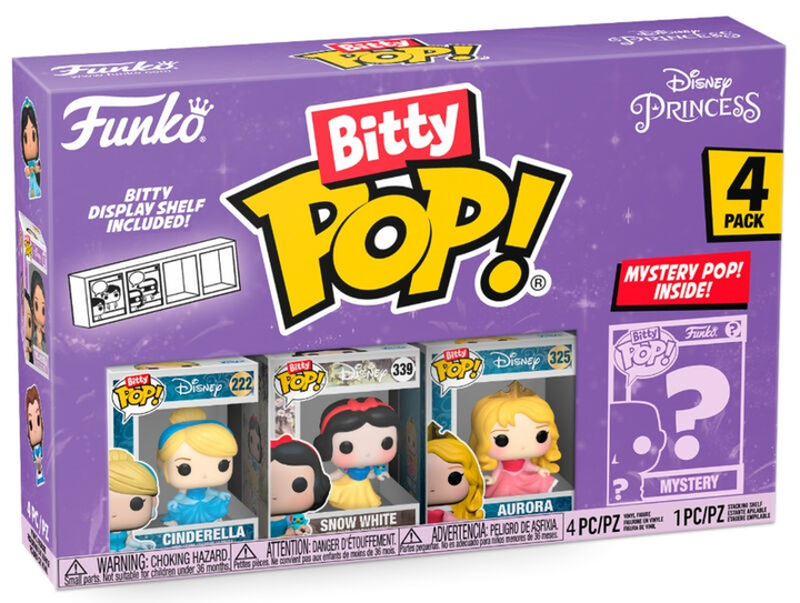 Zestaw figurek-niespodzianek Funko Bitty Pop Disney Księżniczki Kopciuszek 2.2 cm 4 szt (889698730297) - obraz 1