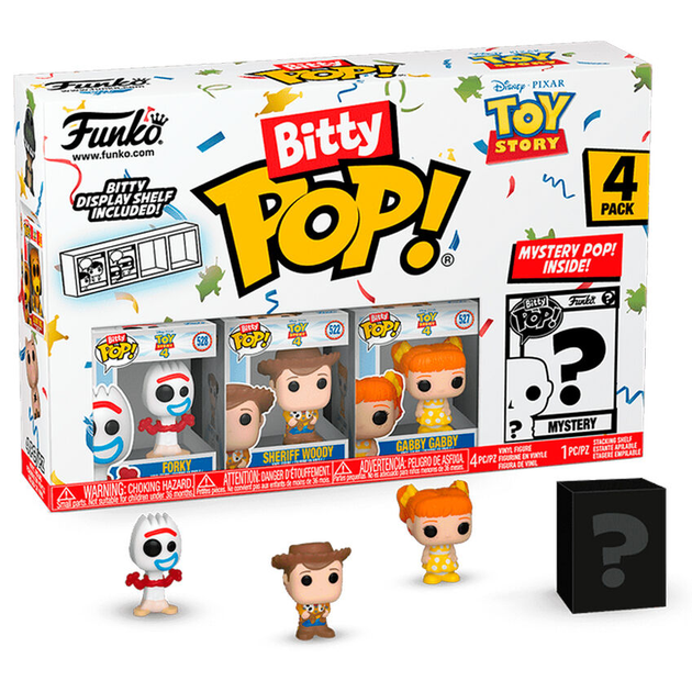 Zestaw figurek-niespodzianek Funko Bitty Pop Disney Historia zabawek Forky'ego 2.2 cm 4 szt (889698730402) - obraz 1