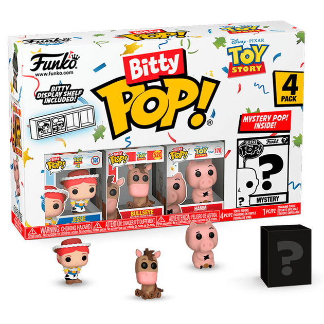 Zestaw figurek-niespodzianek Funko Bitty Pop Disney Historia zabawek Jessy 2.2 cm 4 szt (889698730419) - obraz 1