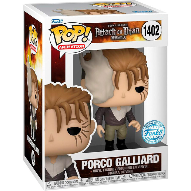 Figurka Funko POP Attack On Titan Porco Galliard Exclusive 9 cm (889698712514) - obraz 1