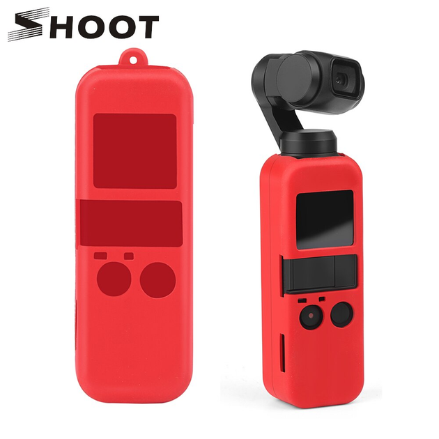 Силіконовий чохол для DJI Osmo Pocket з ремінцем - червоний (код XT-534) - зображення 2