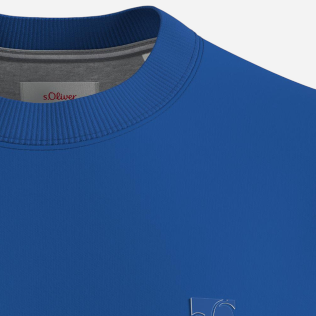 Bluza bez kaptura męska s.Oliver 10.3.16.14.140.2162239-5612 4XL Niebieska (4099976689148) - obraz 4