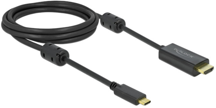 Kabel Delock USB Type-C – HDMI 4K 60Hz 2 m Black (4043619859702) - obraz 2