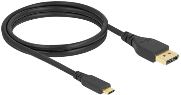 Kabel Delock USB Type-C – DisplayPort 1.5 m 8K 60 Hz Black (4043619860401) - obraz 1