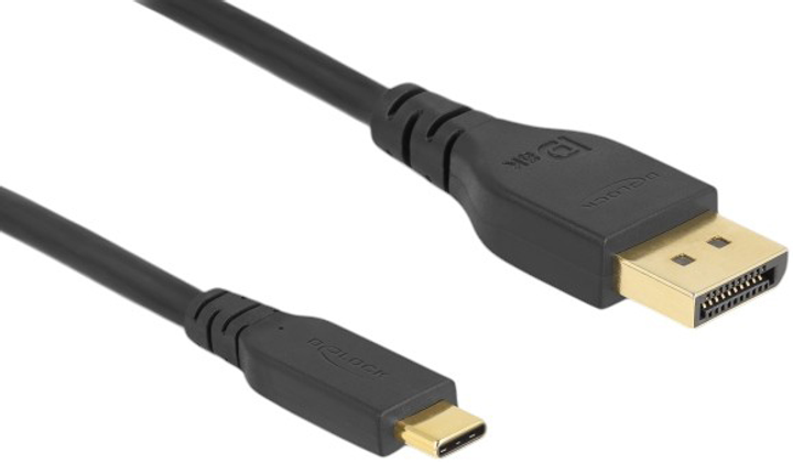 Kabel Delock USB Type-C – DisplayPort 1.5 m 8K 60 Hz Black (4043619860401) - obraz 2