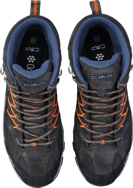 Ботинки мужские CMP RIGEL MID TREKKING SHOE WP (3Q12947-73US) Серый 40 - изображение 4