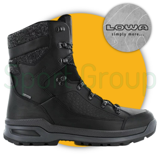 Зимние тактические ботинки Lowa Renegade EVO Ice GTX Black (410950-0999) черный UK 11/EU 46 - изображение 1