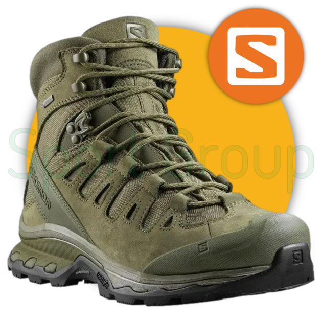 Черевики тактичні Salomon Quest 4D GTX Forces 2 Ranger Green (зелений) UK 15/EU 51 - зображення 1