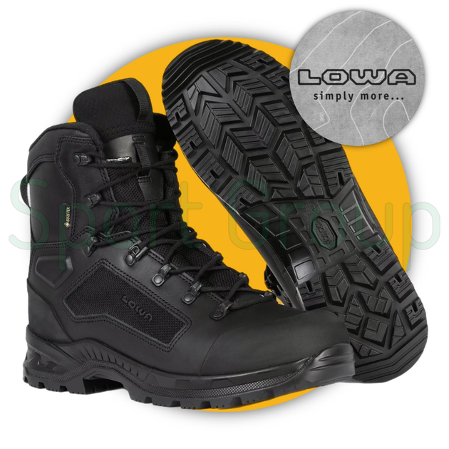 Черевики тактичні Lowa Breacher GTX Mid (210224-0999) черный UK 9/EU 43,5 - зображення 1