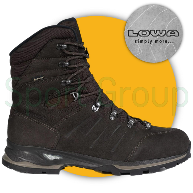 Зимові тактичні черевики Lowa Yukon Ice II GTX Ebenholz (210685-0499) коричневий UK 6.5/EU 40 - зображення 1