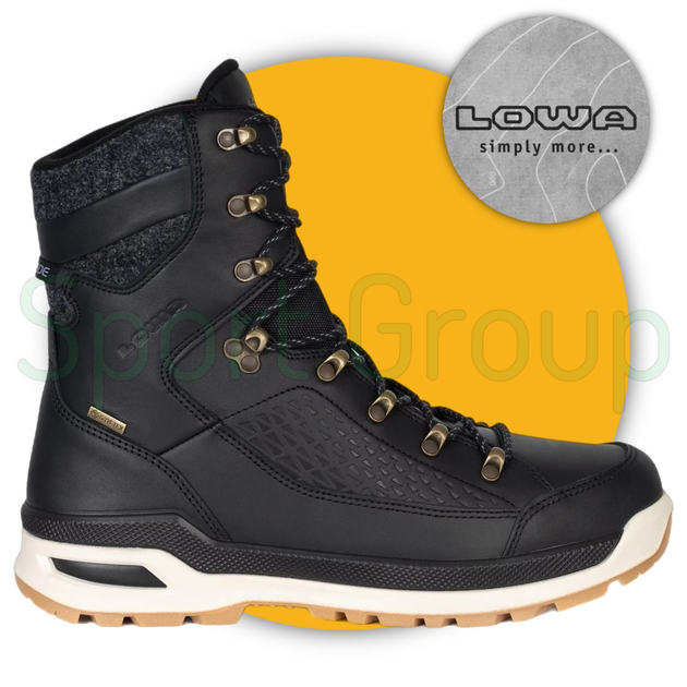 Зимние тактические ботинки Lowa Renegade EVO Ice GTX Black/Honey (410950-9963) черный UK 10.5/ EU 45 - изображение 1