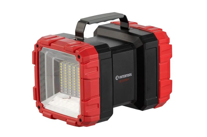 Ліхтар переносний Intertool-Storm 10+10Вт x 1000Лм x 2*5000мAч 7 (LB-0150) - Фото 2 Ліхтар переносний Intertool-Storm 10+10Вт x 1000Лм x 2*5000мAч 7 (LB-0150) - зображення 2