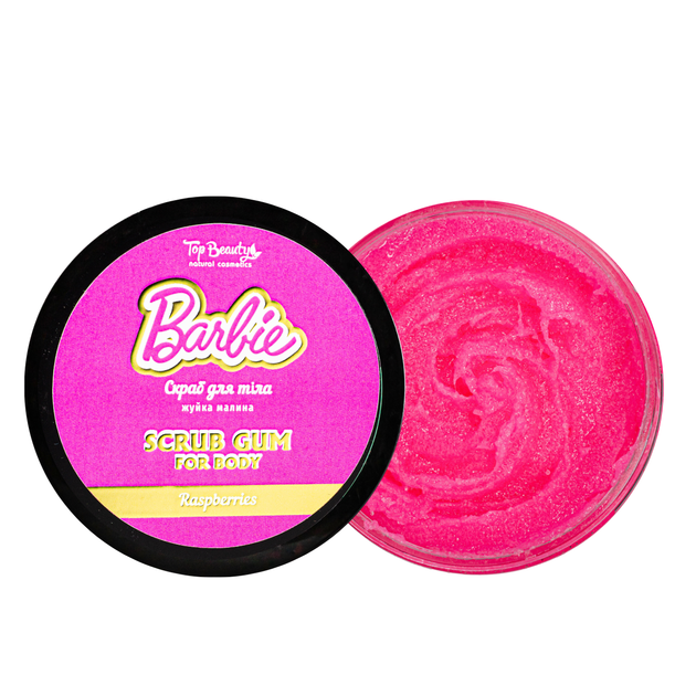 Cкраб жуйка для тіла Top Beauty Barbie з ароматом малини, 250 мл - изображение 2