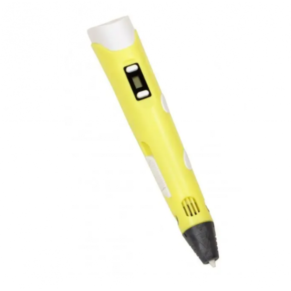 Набор для творчества 3Д ручка Желтая 3D Pen-6 c LCD дисплеем Графический планшет Трафареты 100 м пластика в комплекте - Фото 5 Набор для творчества 3Д ручка Желтая 3D Pen-6 c LCD дисплеем Графический планшет Трафареты 100 м пластика в комплекте - изображение 5